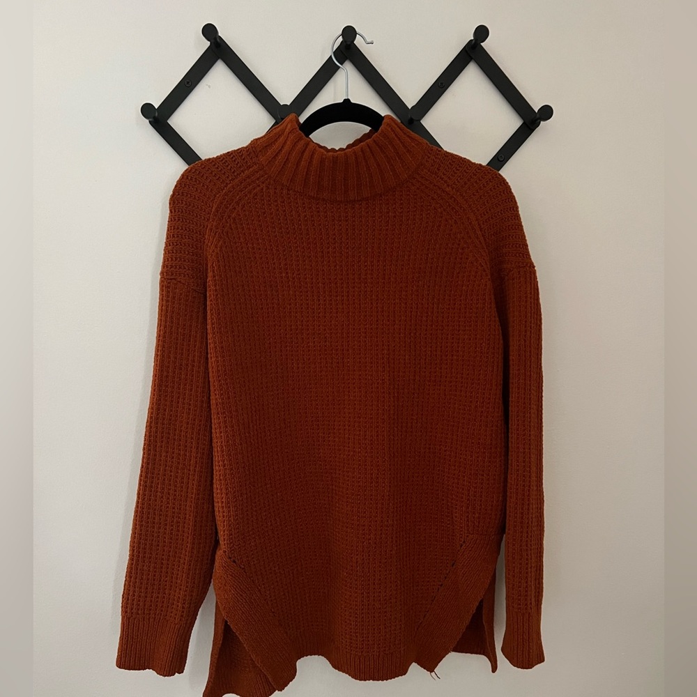 Chunky Knit Faux Turtleneck Sweater